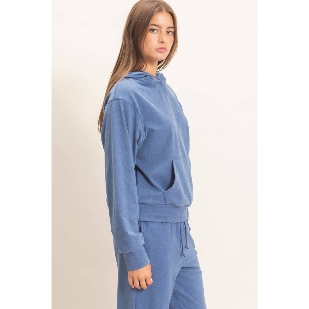 Long Sleeve Hoodie With Kangaroo Pocket