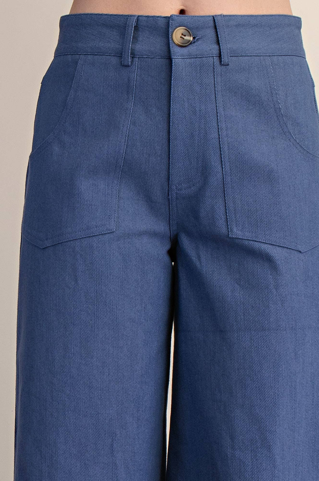 Crop High-Rise Wide-Leg Pants