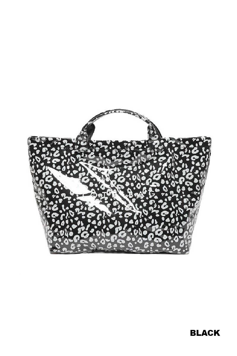 Leopard Print Pvc The Tote Bag