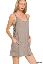 Mini Dress With Built In Shorts