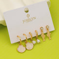 Fish Shell Pearl Marine Trio Earring Set | 80E62030