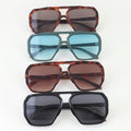 Modern Geometric Aviator Sunglasses