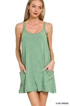 Mini Dress With Built In Shorts