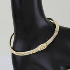 Bejeweled Buckle Belt Cuff Bracelet