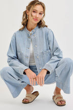 WIDE LEG  DENIM JEANS