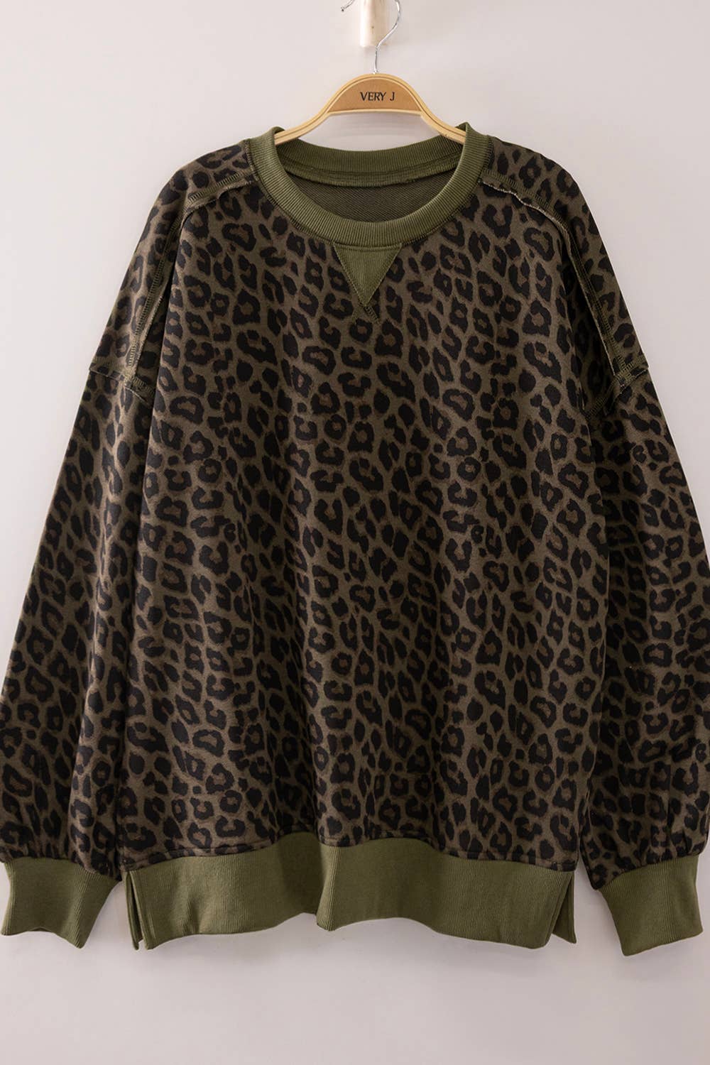 NT12770-Printed Crew Neck Sweatshirt