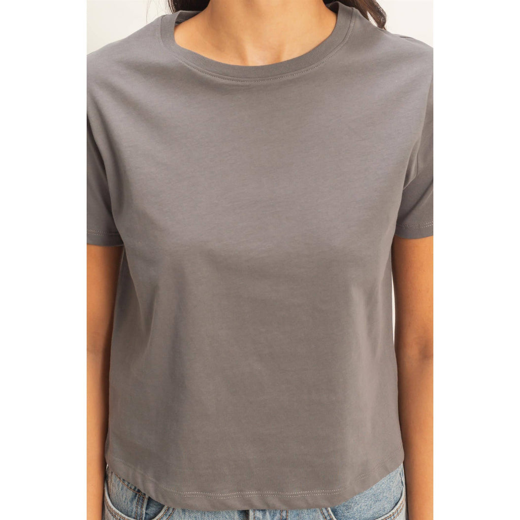 Crew Neck Cotton T-Shirt