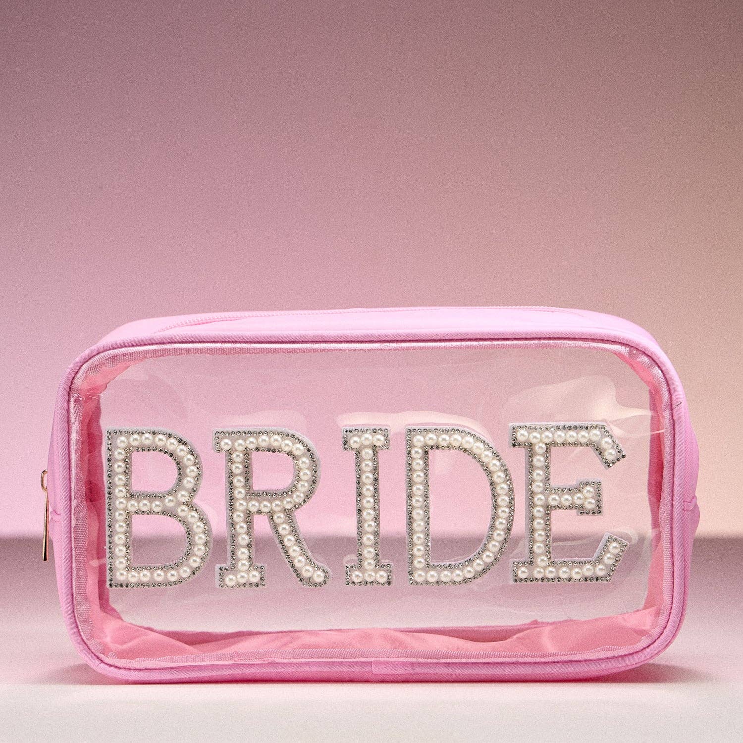 2-in-1 BRIDE Clear Cosmetic Bag Bundle - Set Of 6 ( $36 Value )