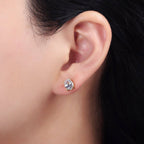 14K Gold Filled Oval Stud Earrings