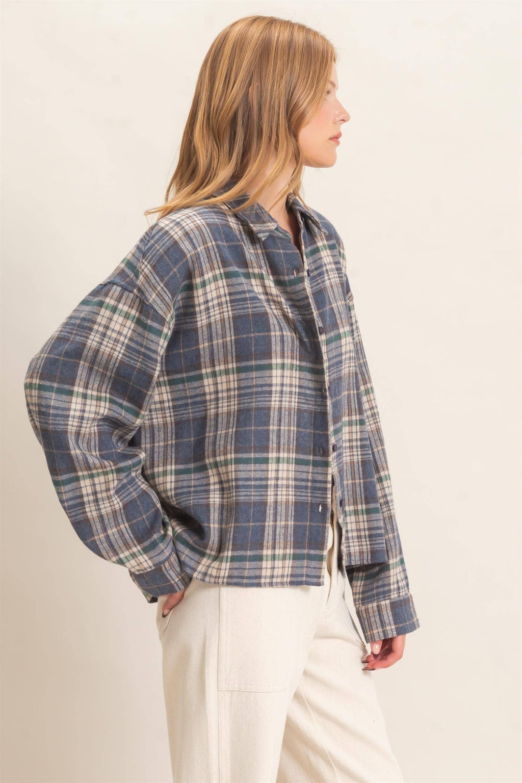 Plaid Button-up Shirt