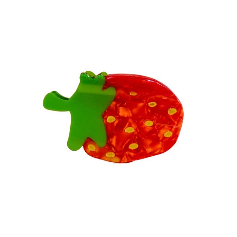 Large Strawberry Hair Clip