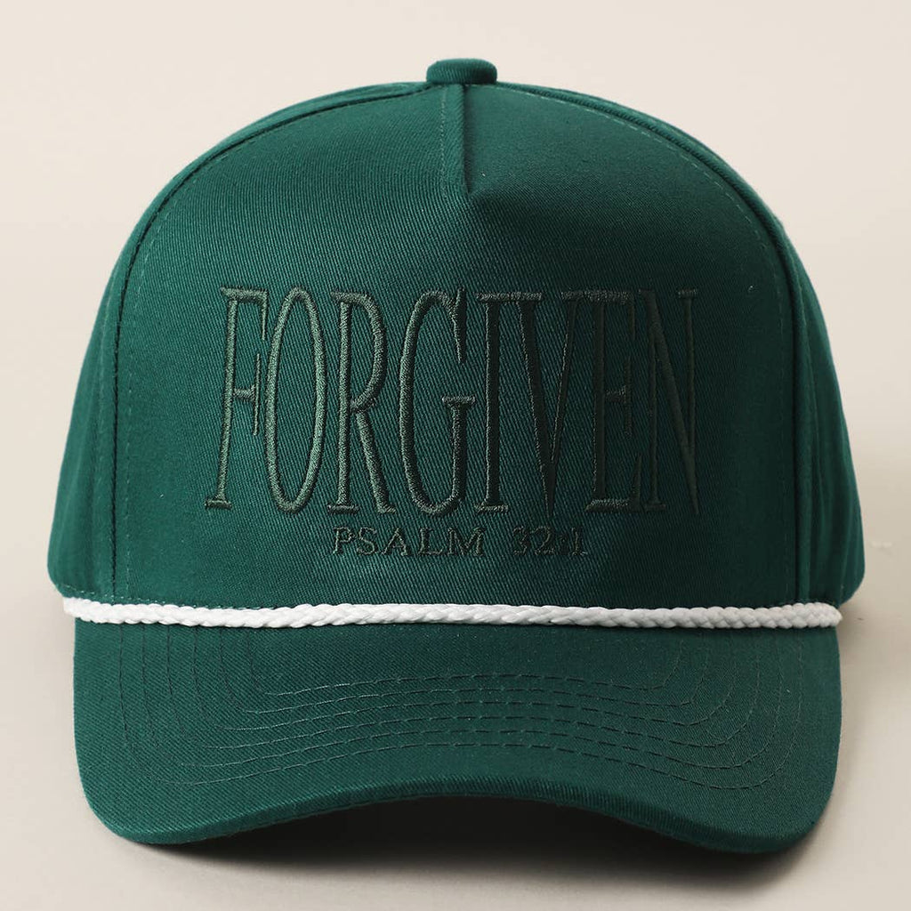 FORGIVEN PSALM 32-1 Embroidered Rope Trucker Hat