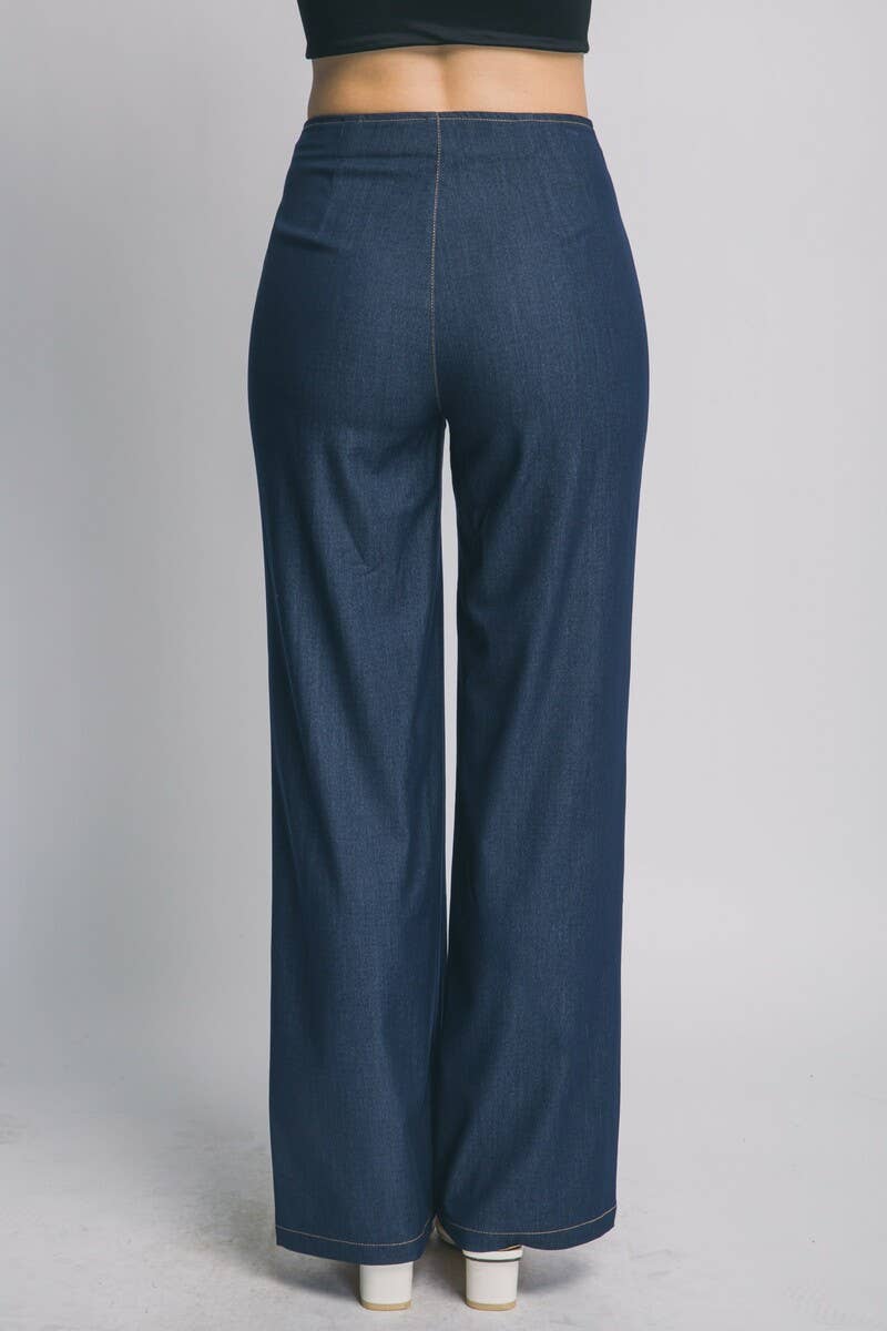 Wide Leg Denim Jeans