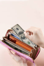 Polka Dot Pvc Wallet Clutch