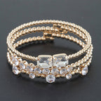 Multi Cubic Zirconia Beaded Bracelet