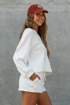 Cozy Lounge Hoodie & Shorts Set