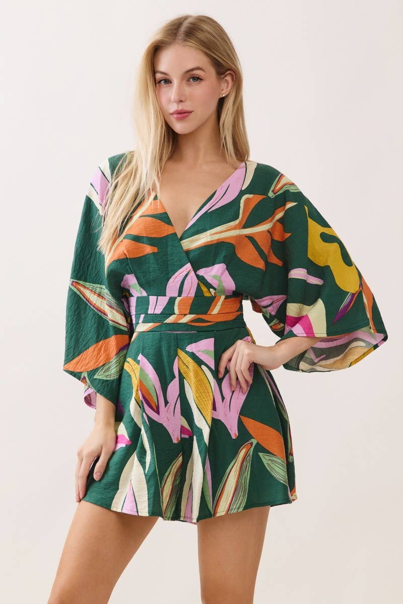 Vibrant Green Romper