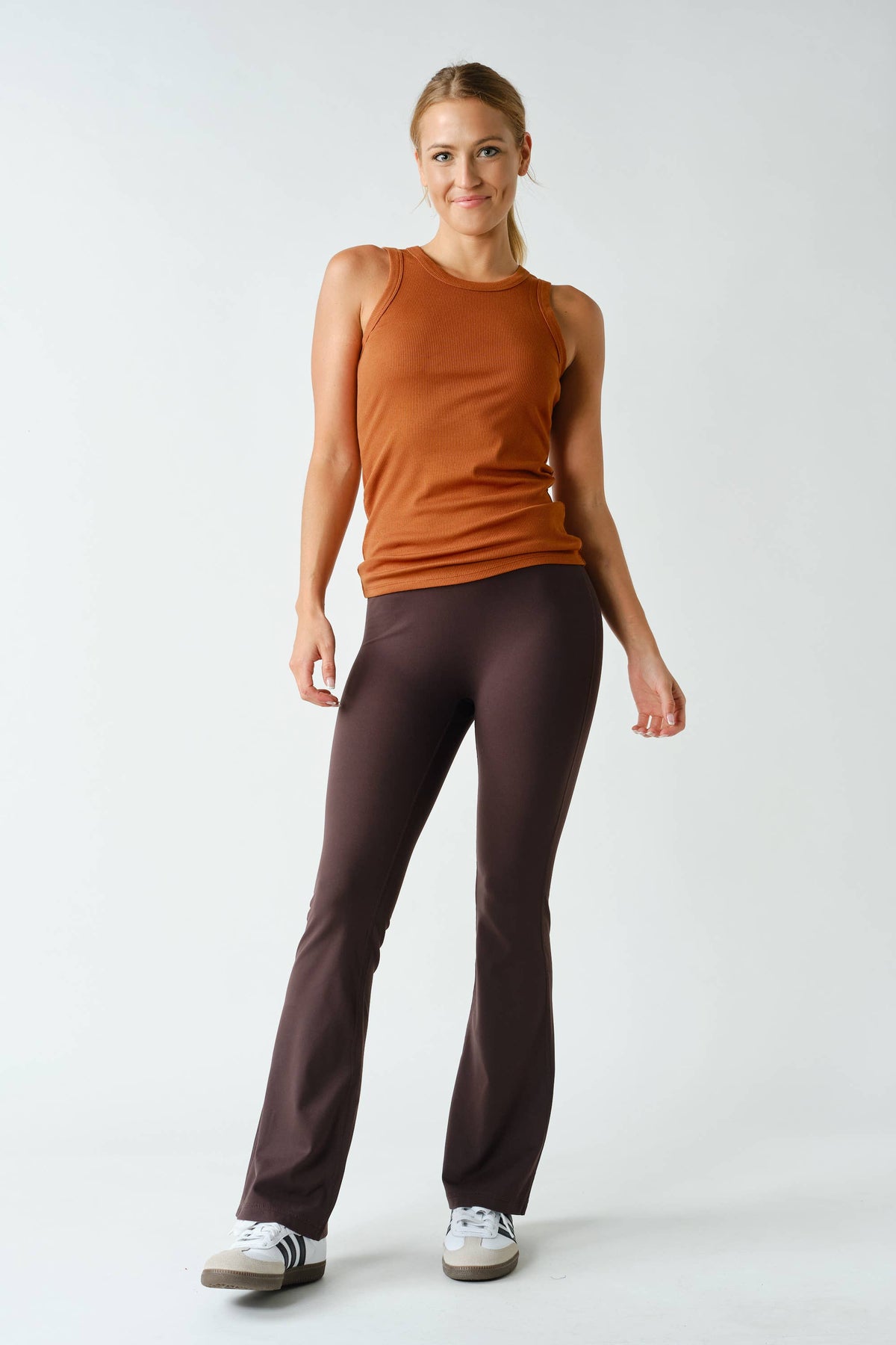 Venice Seamless-Front Flare Pants