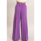 Wide Leg Mineral Wash Pants