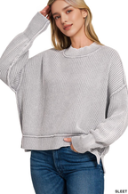 Fall Season Oversized Cropped Sweater