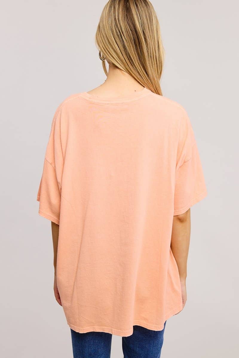 Free Bird Soaring Graphic S/S Oversized Seamless Tee