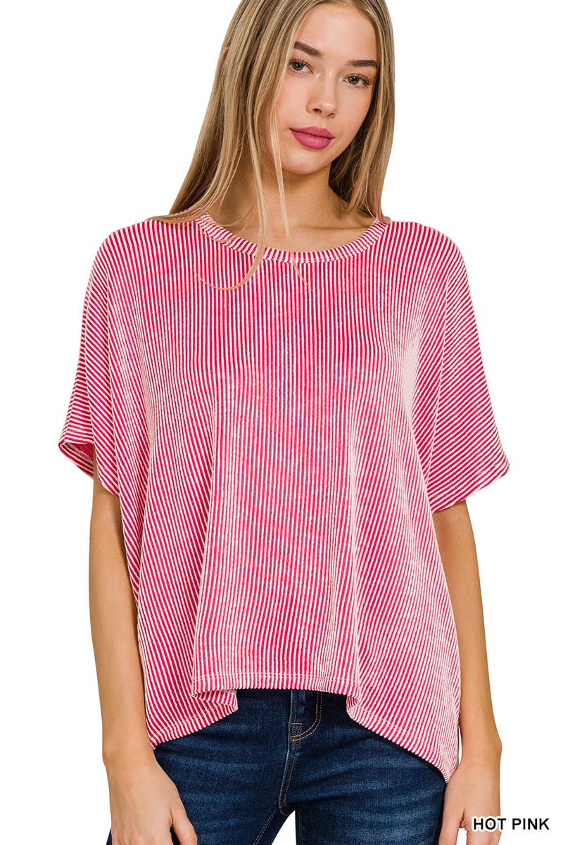 Corded Oversized Top