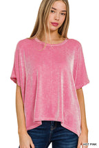 Corded Oversized Top