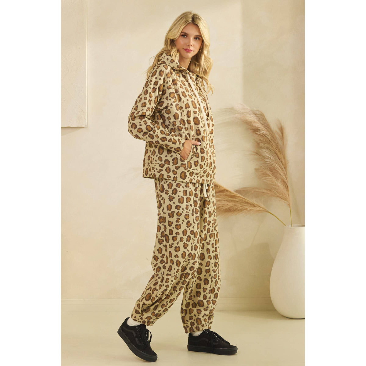 Printed French Terry Pants