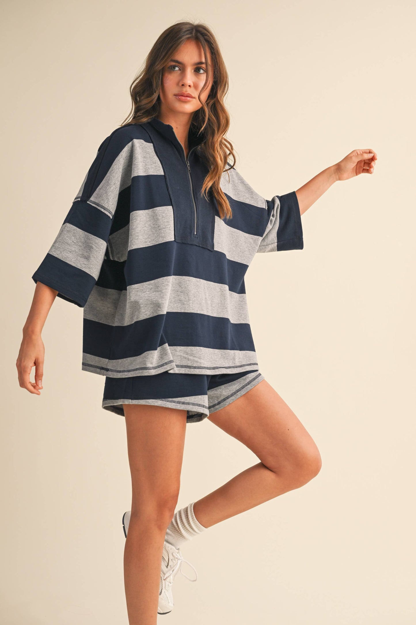 Espresso Stripe Oversized Set