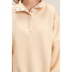 Mineral Wash Snap Collar Pullover