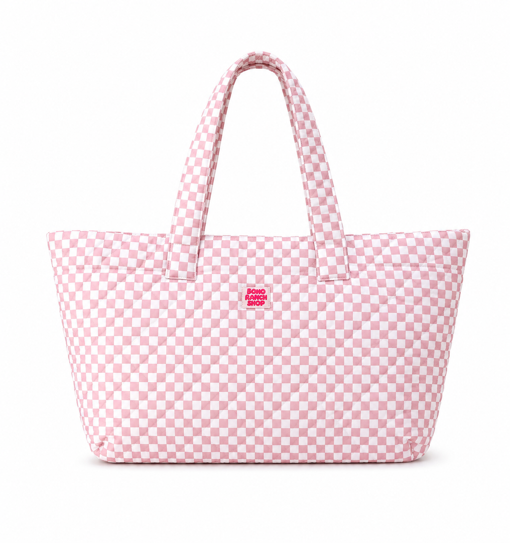 Western Print Everyday Carryall Tote Bag - Fabric Quilted 