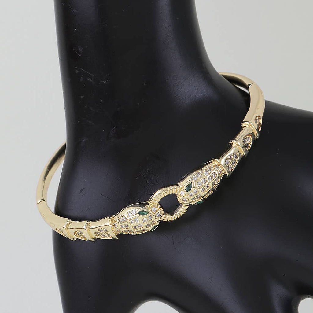 Bejeweled Twin Snake Bracelet
