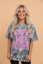 PRETTY BASH Love Like Jesus Camo Woodland Tee