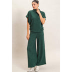 Dolman Sleeve Top And Pant Set