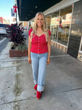 Strawberry Shortcake Cap Sleeve Top