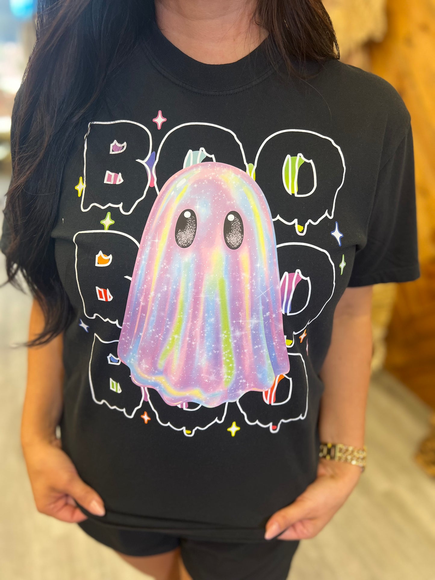 Colorful Boo Tee