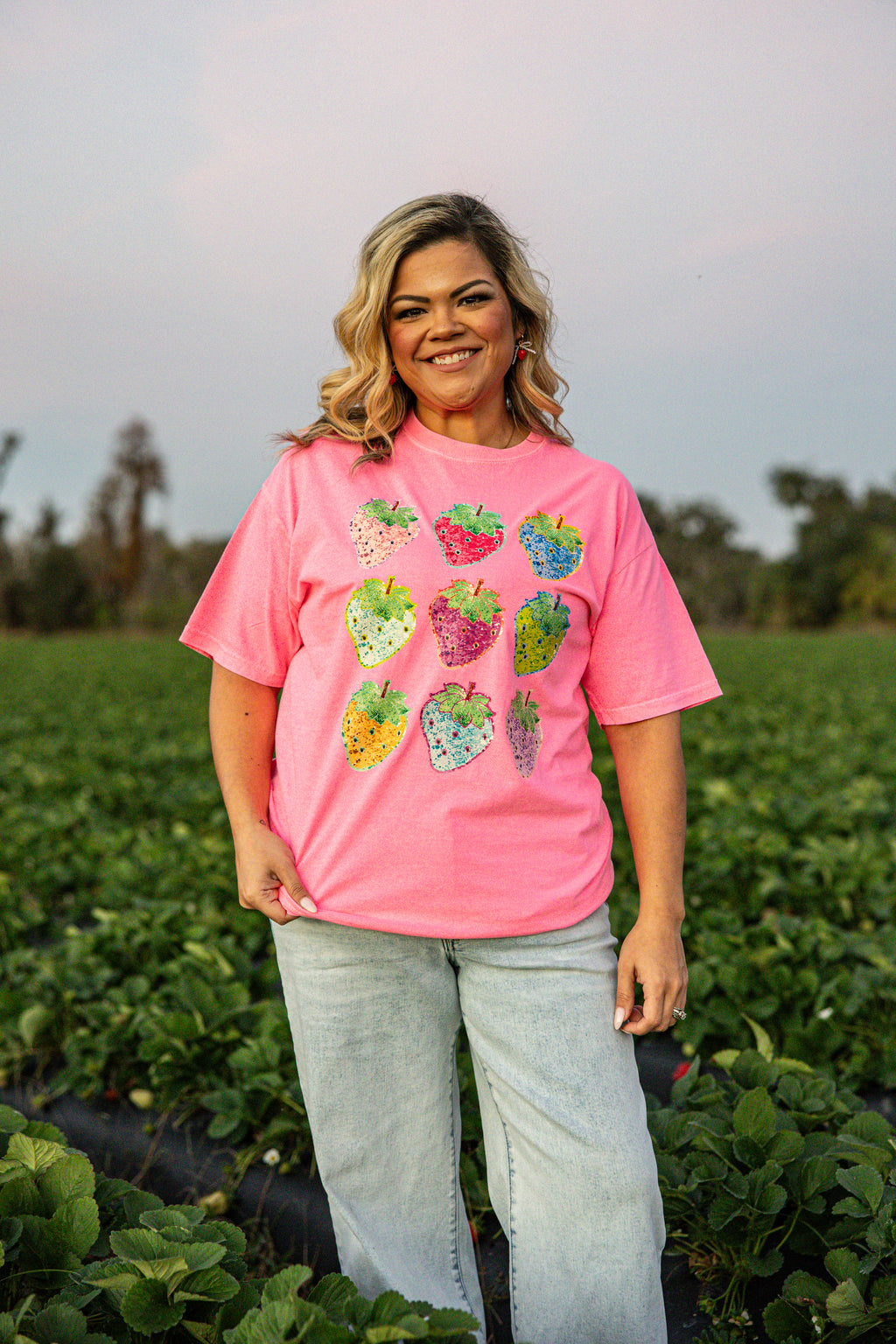 Neon Glitter Berry Coquette