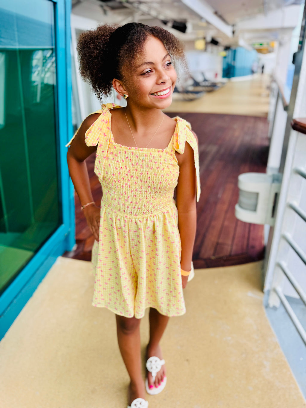 Sun-Kissed Smocked Romper