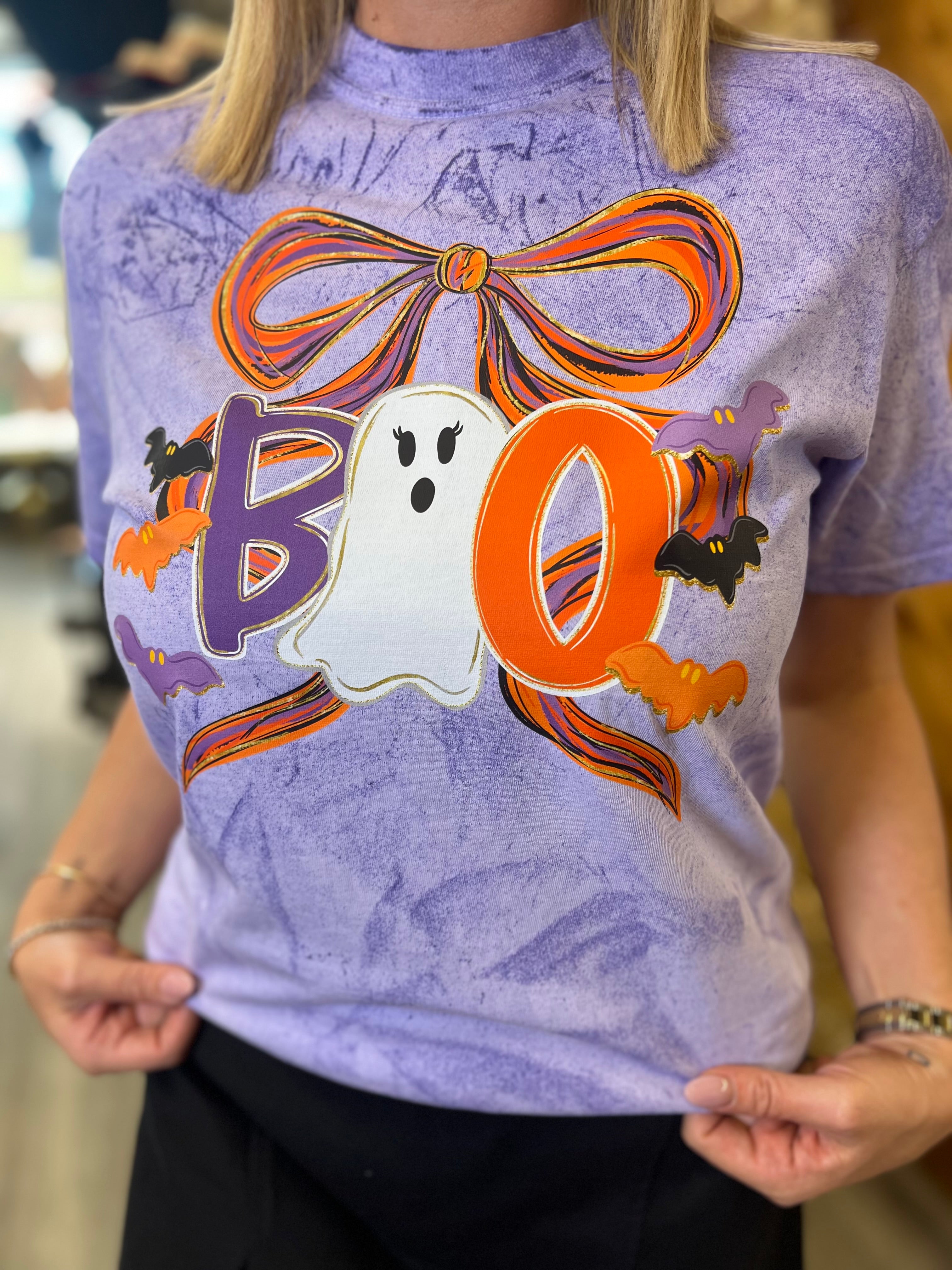 Boo Bow Colorblast Tee