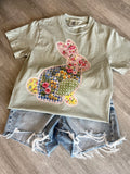 Bunny Floral Patch