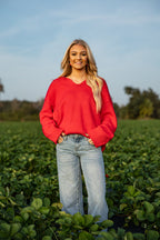 Royal Strawberry Red Sweater