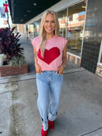 Valentine Heart Knit Sweater