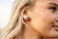 Fruit Strawberry Rhinestone Stud Earrings
