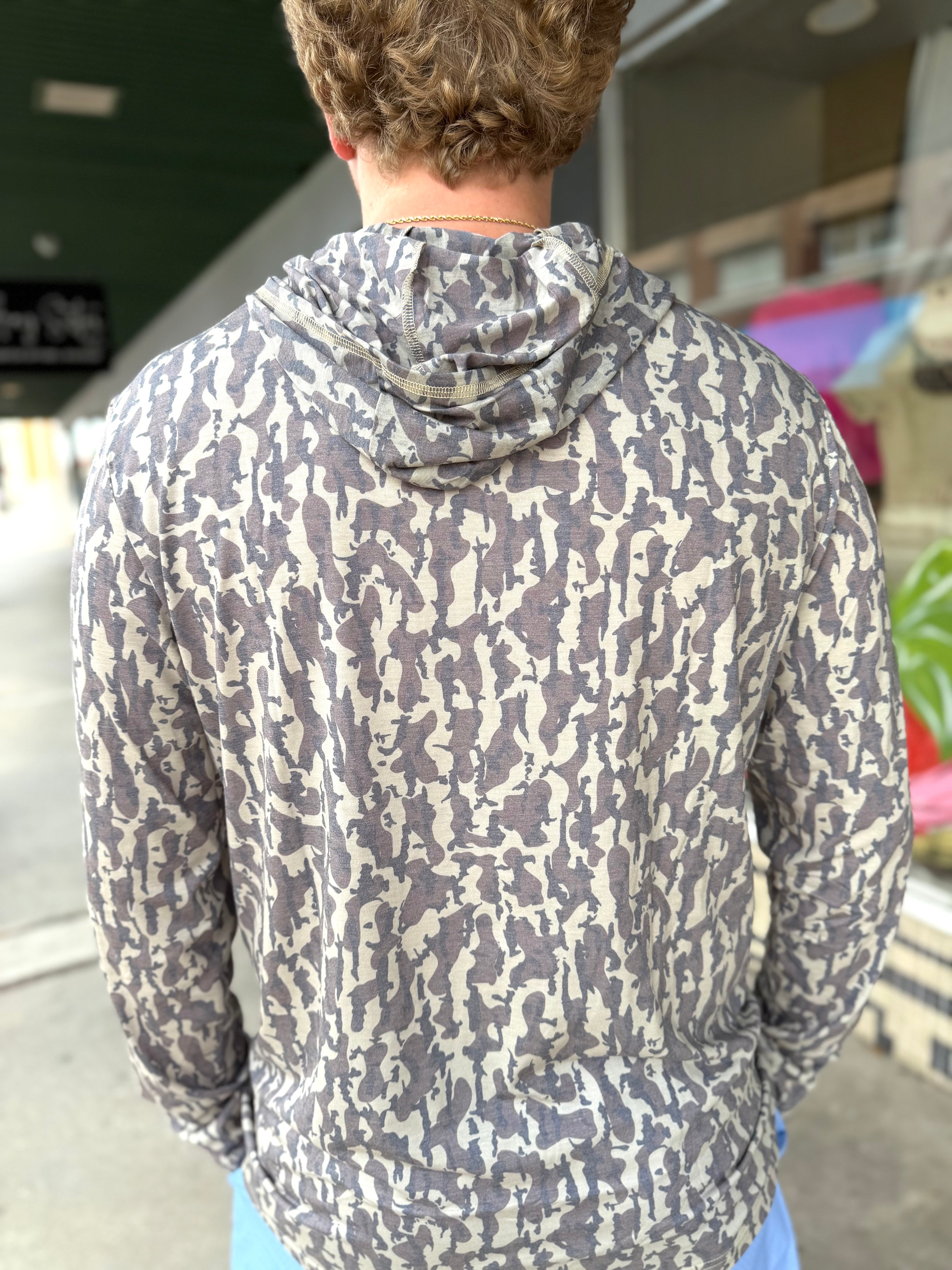 Honey Hole Performance Hoodie - Dark DBC Camo