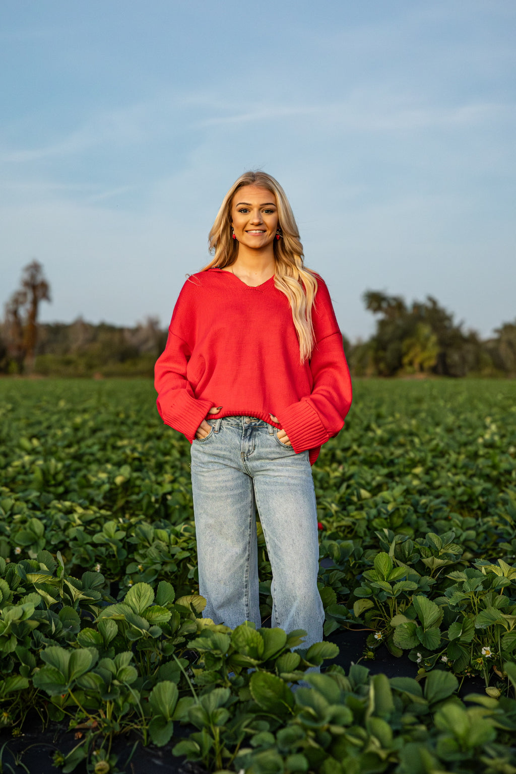 Royal Strawberry Red Sweater