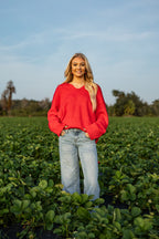 Royal Strawberry Red Sweater