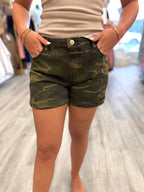 Camo Print Shorts