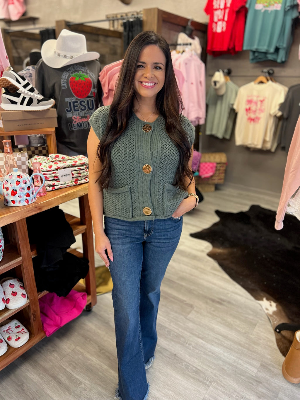 Abby Vest Knit Top