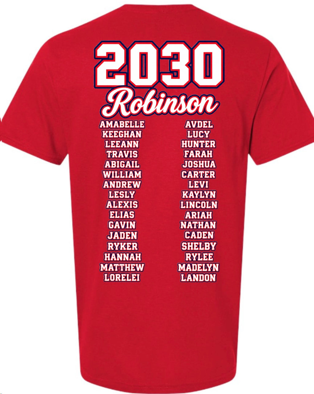 GCS Freshman C/O 2030 Mrs. Robinson