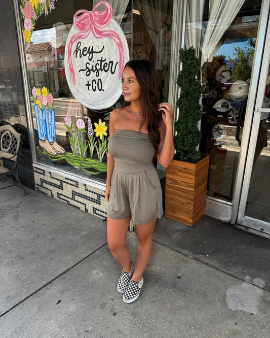 Ruched Romper